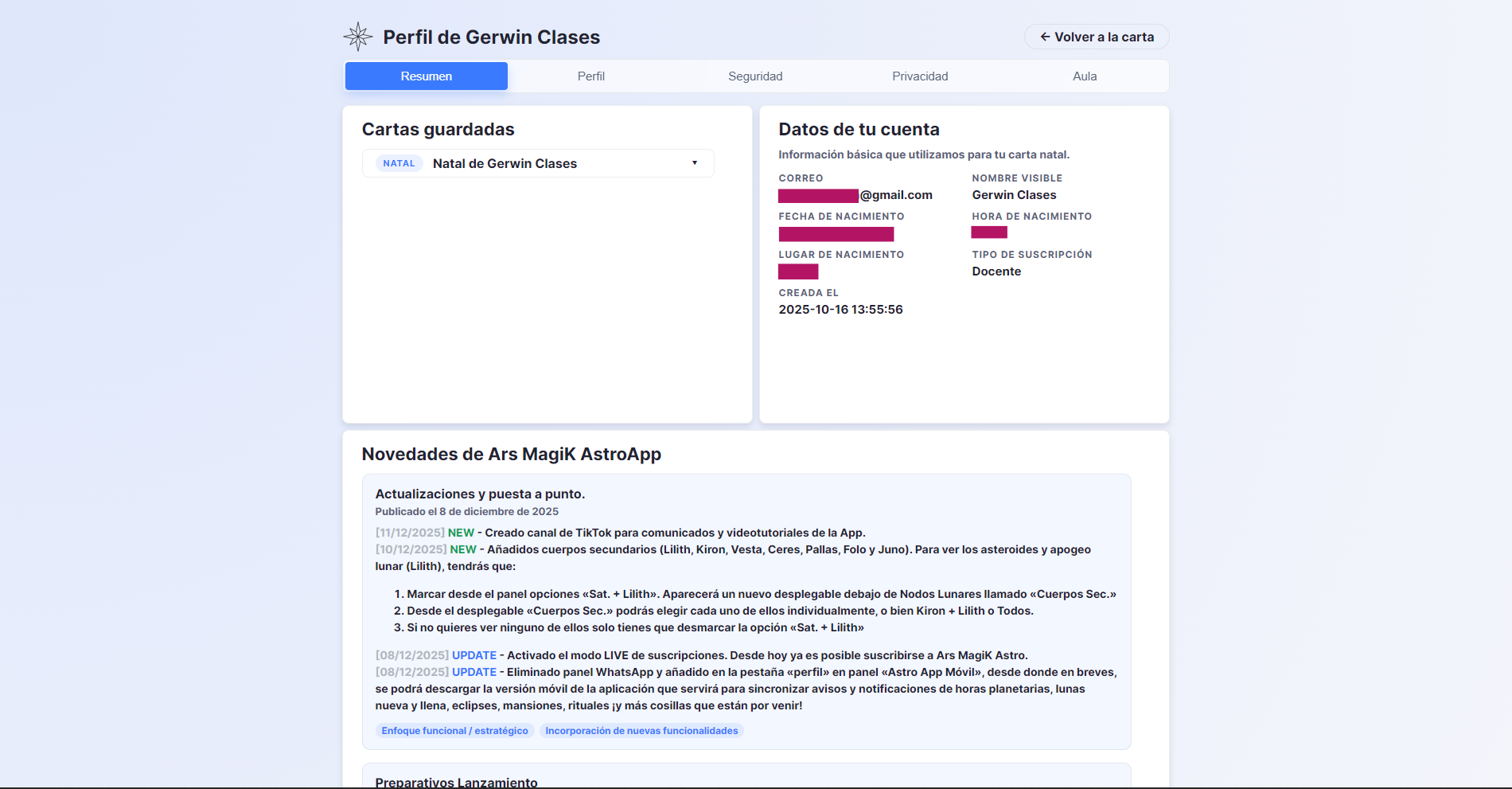 Ars MagiK Astro · Vista de perfil 1